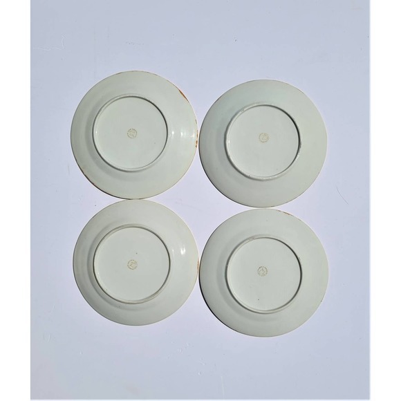 Vintage Tashiro Shoten 1950s Lusterware Made in Japan 4 Parrot Dessert‎ Plates - Picture 4 of 6